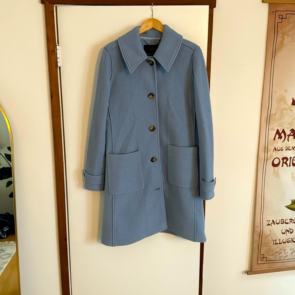 JCrew Italian Boiled Wool Coat in 10Tall